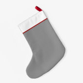 かわいいシーズー（犬）のTzuの漫画犬のパーソナライズな休日 スモールクリスマスストッキング (裏面 (吊り時))