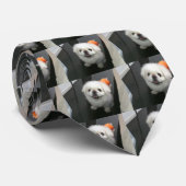 かわいいシーズー(犬)チュカメラを見て ネクタイ (ロール)