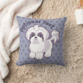 かわいいシーズー（犬）ツー クッション (ブランケット)