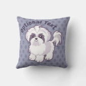 かわいいシーズー（犬）ツー クッション (裏面)