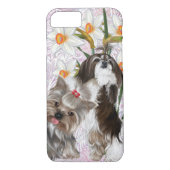 かわいいシーズー(犬)ツ&ヨークシャーテリア Case-Mate iPhoneケース (裏面)