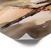 かわいいシーズー(犬)津犬アートプリントポスター ポスター (角)