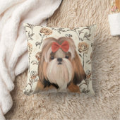 かわいいシーズー(犬)Tzu クッション (ブランケット)