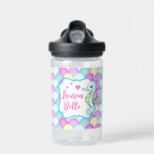 かわいいシーホース人魚はかりで測海テーマ名 ウォーターボトル (正面)