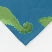 かわいいシーホース柄のフリースブランケット フリースブランケット (角)