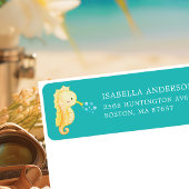 かわいいシーホース赤ちゃんシャワー住所 シール