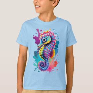 かわいいシーホース – ベビーカラフルシーホース – Seahorse Tシャツ