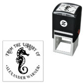 かわいいシーホース#4海ビーチテーマ図書室 セルフインキングスタンプ (インサイチュ)