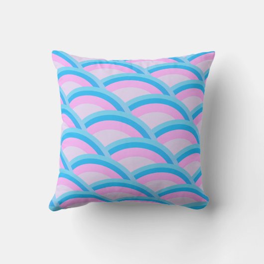 かわいいシームレスサークルパターン クッション (裏面)