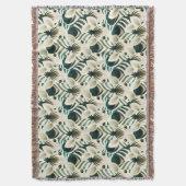 かわいいシームレスゼブラ。 スローブランケット (正面縦)