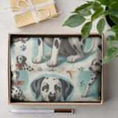 かわいいシームレスダルマチア 薄葉紙 (ギフト)