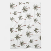 かわいいシームレスパームツリーパターン、夏の贈り物 キッチンタオル (縦)