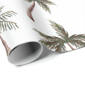 かわいいシームレスパームツリーパターン、夏の贈り物 ラッピングペーパー (ロールコーナー)