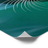 かわいいシールが頭を水から突き出す ポスター (角)