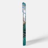 かわいいシールが頭を水から突き出す Case-Mate iPhoneケース (裏面 / 左)