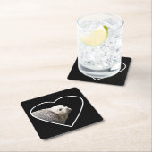 かわいいシールコースター スクエアペーパーコースター (インサイチュ)