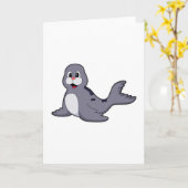 かわいいシール カード (黄色い花)