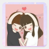 かわいいシール スクエアシール (正面)