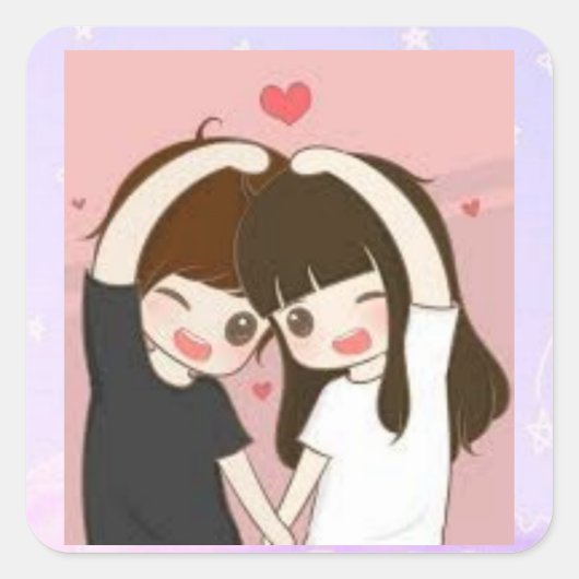 かわいいシール スクエアシール (正面)