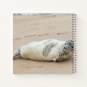 かわいいシール(ポーズ付けビーチ) ノートブック (裏面)