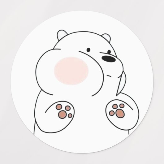 かわいいシール ラベル (デザイン1)