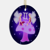 かわいいジェミニ(占星術の)十二宮図 セラミックオーナメント (右)