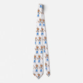 かわいいジェムスボックアンテロープのドクターアニメ ネクタイ (正面)