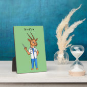 かわいいジェムスボックアンテロープのドクターアニメ フォトプラーク (側面)