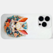 かわいいジェルボア花紙切り出し Case-Mate iPhoneケース (裏面 (横))