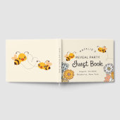 かわいいジェンダーが何を明らかにするパーティー ゲストブック (全面)