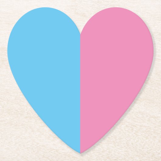 かわいいジェンダーのリビールアイディア、紙コースター ペーパーコースター (正面)