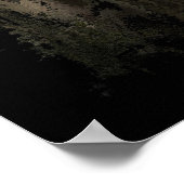 かわいいジャイアントパンダのクマのおいしい竹葉の ポスター (角)