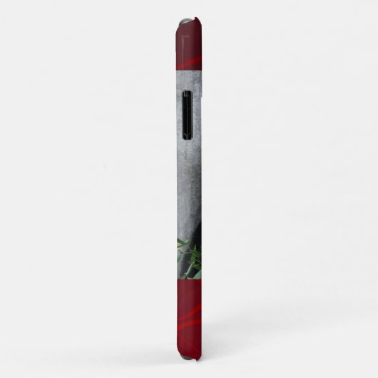 かわいいジャイアントパンダの名前を赤渦巻形の背景 Case-Mate iPhoneケース (裏面/右)