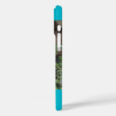 かわいいジャイアントパンダ、青い背景、名前をカスタムする Case-Mate iPhoneケース (裏面 / 左)