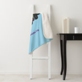 かわいいジャガー黒ヒョウ猫の漫画イラストレーション シェルパブランケット (インサイチュ)