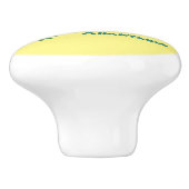 かわいいジャガー黒ヒョウ猫の漫画イラストレーション セラミックノブ (側面)