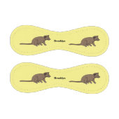 かわいいジャコウネコのイラスト 野球ボール (パネル)