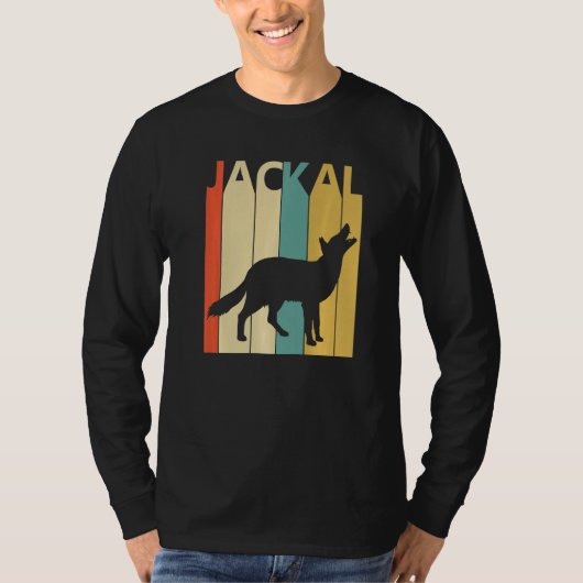 かわいいジャッカル動物 Tシャツ (正面)