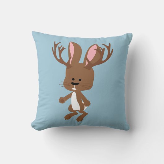 かわいいジャッカロープ クッション (正面)