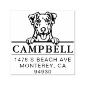 かわいいジャックラッセルカスタムドッグアドレススタンプ セルフインキングスタンプ (デザイン)