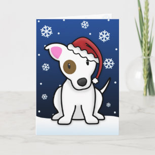 かわいいジャックラッセルクリスマスカード シーズンカード