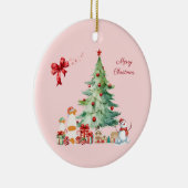 かわいいジャックラッセルテリアのクリスマス♡ セラミックオーナメント (右)