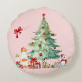 かわいいジャックラッセルテリアのクリスマス♡ ラウンドクッション (裏面)