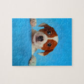 かわいいジャックラッセルテリアの子犬 ジグソーパズル (横)