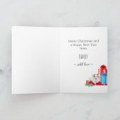かわいいジャックラッセルパピークリスマスホリデーカード シーズンカード (内部)