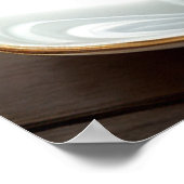 かわいいジャックラッセル子犬のティーカップアート ポスター (角)