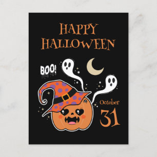 かわいいジャックO'ランタン不気味かわいい ポストカード