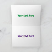 かわいいジャムセッション漫画ミュージシャンユーモア カード (内部)