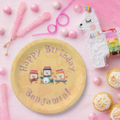 かわいいジャムセッション漫画ミュージシャンユーモア ペーパープレート (パーティー)