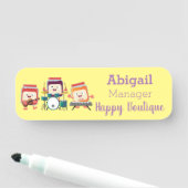 かわいいジャムセッション漫画ミュージシャンユーモア 名札 (インサイチュ)